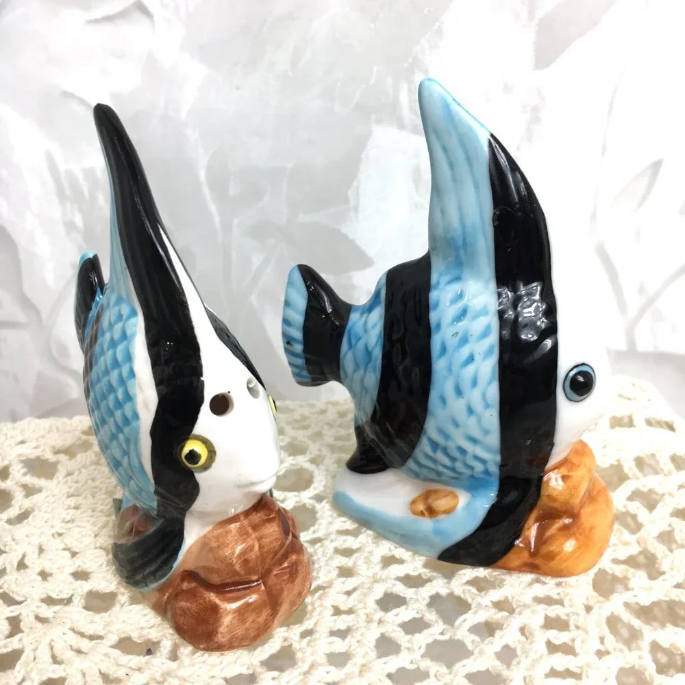 Pottery Barn Angel Fish Salt & Pepper Shaker